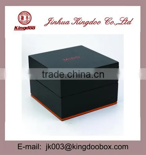 Jinhua Supplier Handmade Rectangular MDF Wooden Watch Box With Flip Lid photo-3