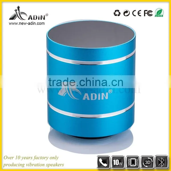 Wholesale Party Silver Bluetooth 2.1 Adin 10w Vibrating Mini Speaker photo-5