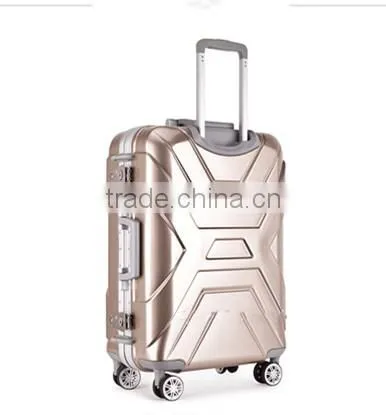 Hot Fashion ABS+PC Aluminum Frame Luggage With Universal Wheel