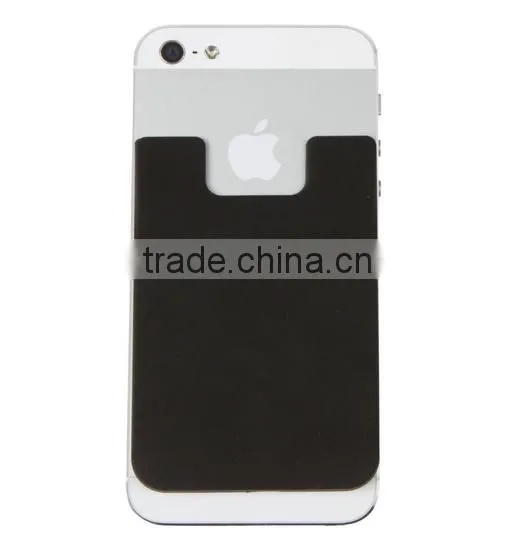Wholesale Adhesive OEM Custom Logo 3M Sticker Phone Card Holder Silicone photo-3
