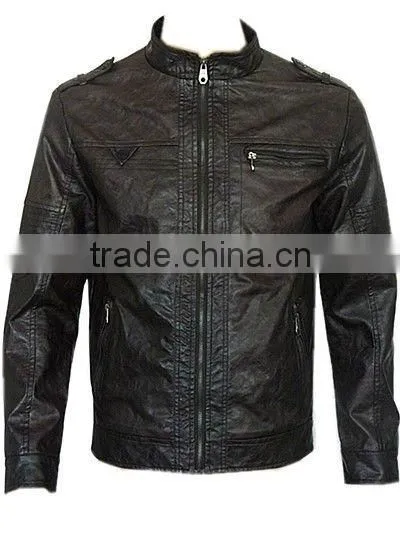 Mens pu Leather Jacket