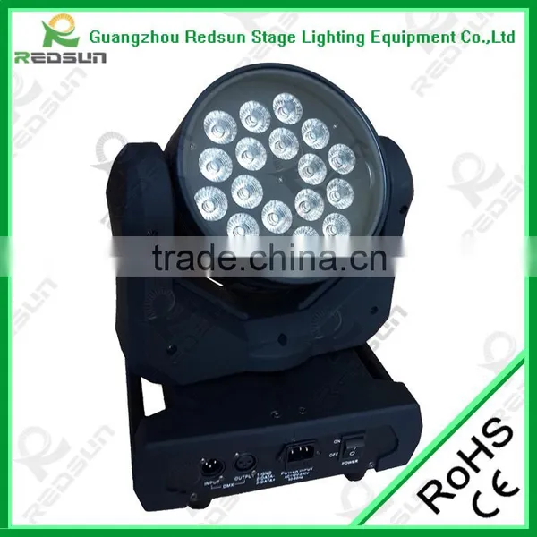 Lowest Price!!!Professional High Quality LED Wash Moving Head 10W 18 Pcs (RGBW) RGBW 3 W LED Scheinwerfer Moving Lights photo-5