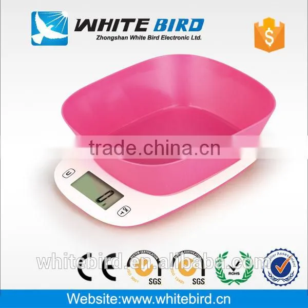 5kg LCD Electronic Digital Household Kitchen Scale With Bowl photo-4