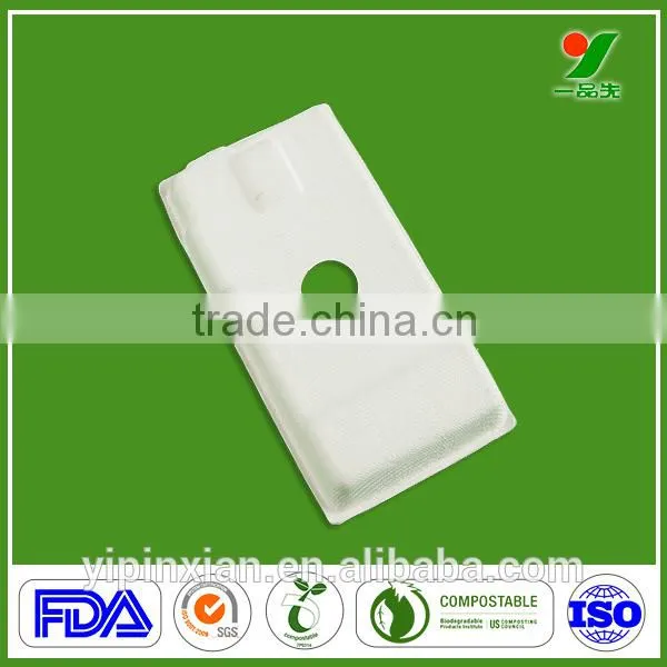 China Supplier Free Samples Paper Box Sugarcane Bagasse Pulp Molded Phone Case for Mobile Accessories photo-3