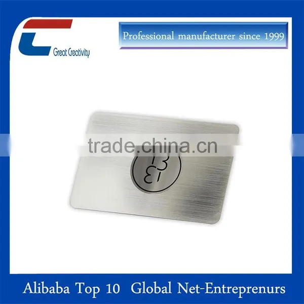 CR80 Cheap Metal Brushed Name Card photo-3
