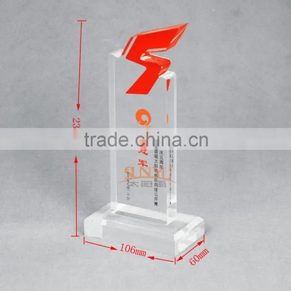 2016 Most Popular Products Transparency Acrylic Trophy photo-2
