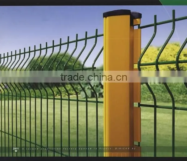 Blue Color PVC Coated Triangle Bending Guardrail Net in 2016
