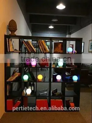 Cordless Rechargeable Color Changing Bluetooth Smart Led Table Lamp Speaker photo-4