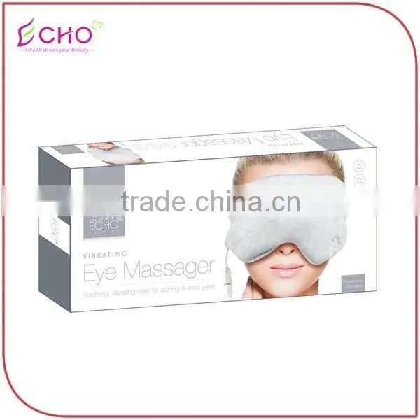 Polar Fleece Soothing Vibrating Embroider Heated Eye Care Massager photo-6