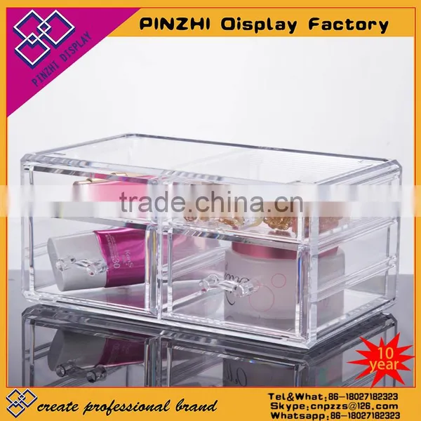 Hot Sale Countertop Acrylic Cosmetic Organizer With Drawers