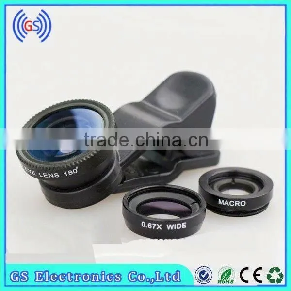 Fisheye Lens Mini Camera 3 in Universal Clip Mobile Phone Camera Lens photo-3