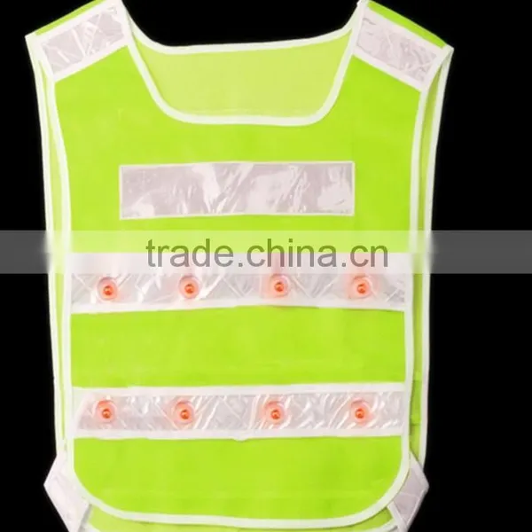 16pcs High Visibility Reflective Led Safety Light Vest Jacket photo-3