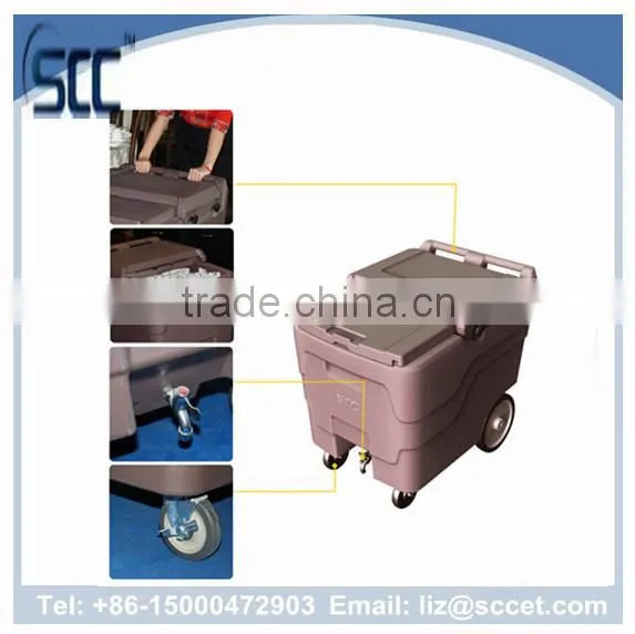 110Ltr Ice Store Cart, Ice Store Caddies, Plastic Cart for Ice Storing and Transport photo-3
