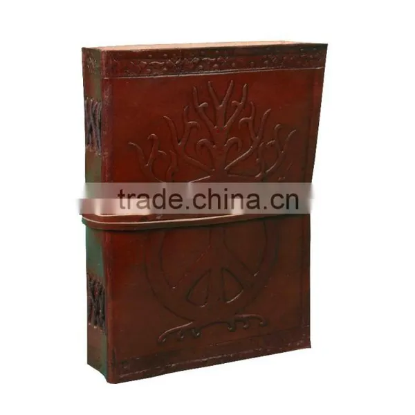 Celtic Peace Sign Leather Journal Pure Leather Handmade Indian Vintage Leather Journal Wholesale