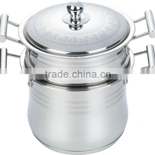 AH3596 Sainless Steel Double Boiler ( Steamer Set )