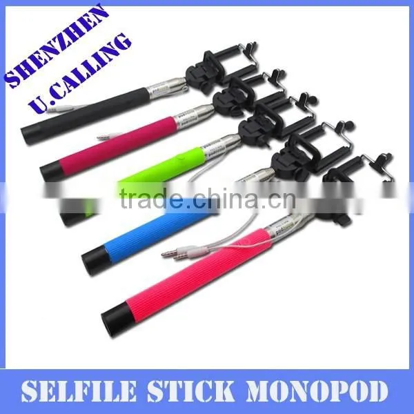 Factory Price Selfile Monopod, Extendable Stick Monopod For IPhone Smartphone,Digital Camera