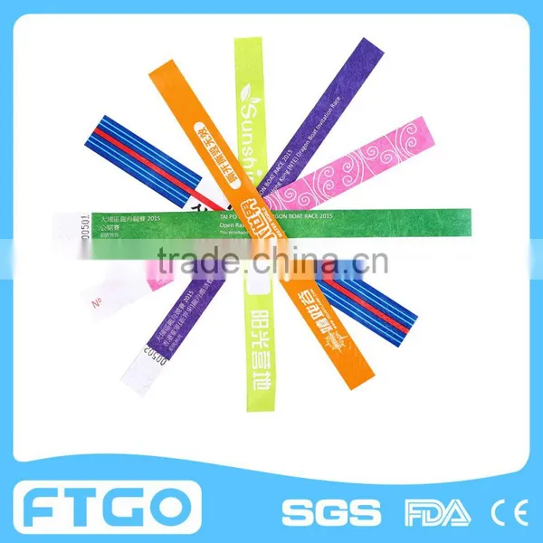 Colorful Tyvek id Band/ Party Wristband/ Festival Hand Band