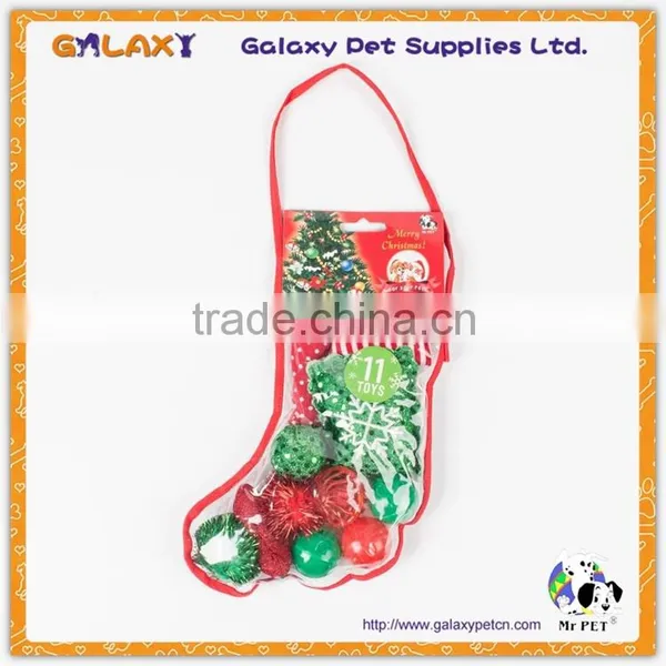 Christmas Mix Loading Cat Toys With Stocking SET