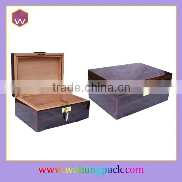 Red Glossy Empty Portable Cigar Box photo-5