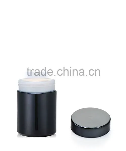 8OZ HDPE Black UV Glossy Plastic Food Container