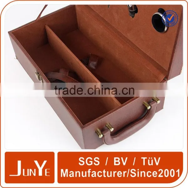 Hard Cover With Holder 5 Liter 6 Bottle Wood Wine Box Dividers photo-2