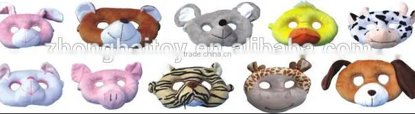 Cartoon Face Mask,Plush Animal Cartoon Face Mask,plush Face Mask