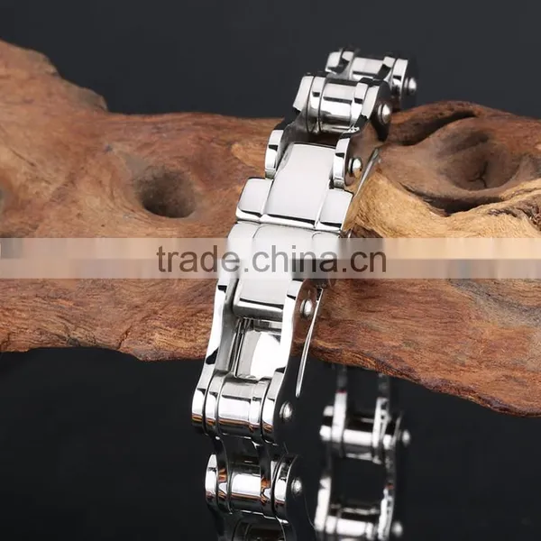 Fashion Chain Bracelet Hot Sale For Woman Supplier High Quality Stainless Steel Bicycle Chain Bracelet photo-3