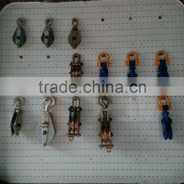 1-100T Capacity Steel Pulley Rope Load Lifting Sheave Block Hook photo-4