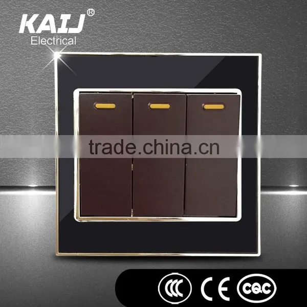 Acrylic Plate Wall Mounted Electric Light Multi Function Gang Switch Socket for Hotel photo-3