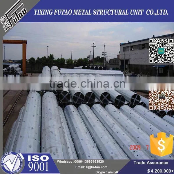 High Quality Galvanized Hot-sale Steel Tubular Telecommunication Pole photo-6