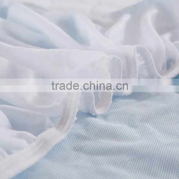 Skirted Twin / Queen Bird Eye Mesh Jersey Bed Fitted Sheet photo-2