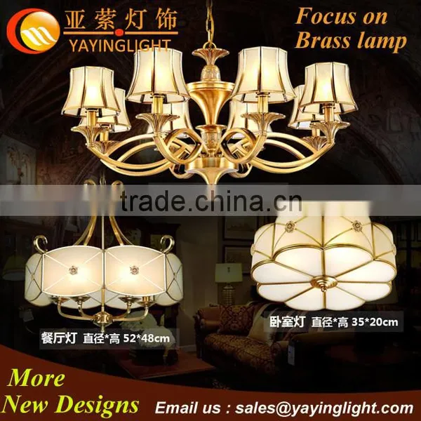 Fancy Copper Hotel Fashion Design Glass Large Hotel Chandelider Ceiling Lighting,New High Quality Ceiling Lighting photo-3