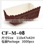 Disposable Rectangle PE Coated Paper Bread Baking Cup photo-4