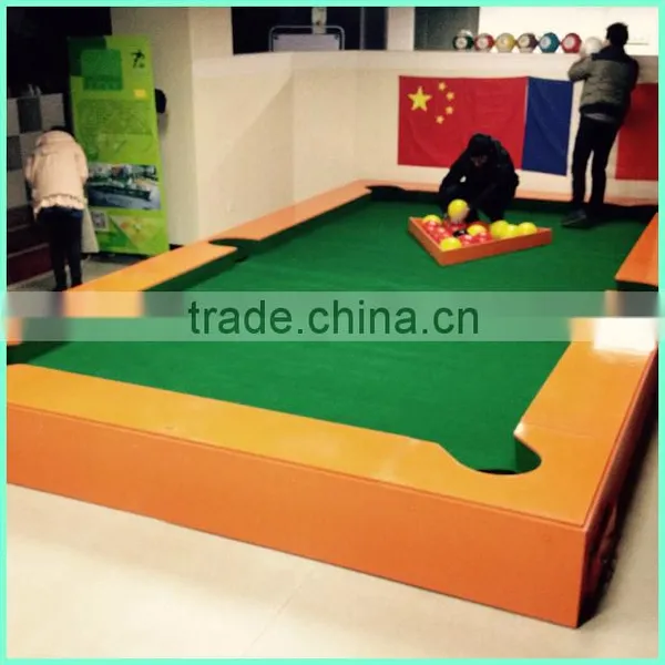 Orange soccer football table indoor play table poolball table for amusement