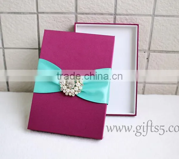 Custom Handmade Luxury Violante Wedding Invitation Boxes photo-2
