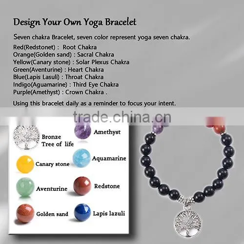 Stainless Steel and Natural Stone Beads Bracelet Men Jewelry Bracelet photo-4