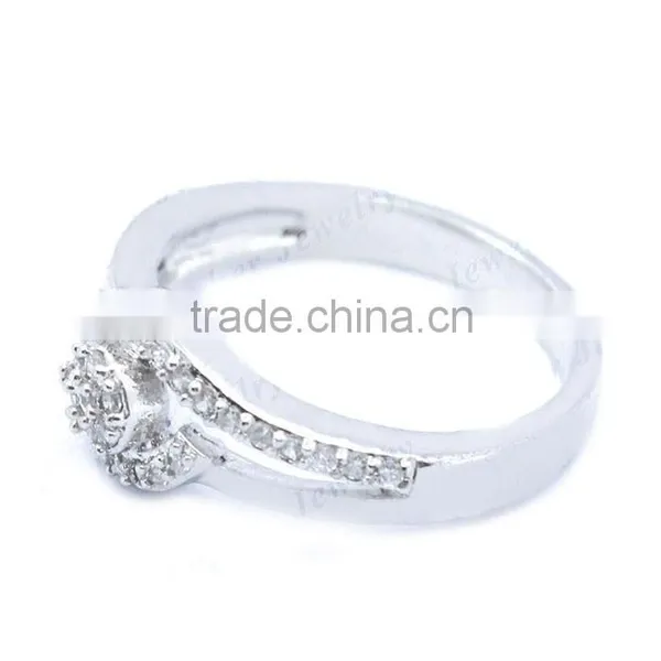 Newest Silver Jewelry -925 Silver Ring With Tiny White CZ photo-2