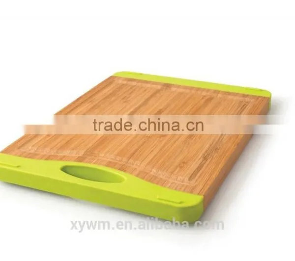 Rectangle Bamboo Cutting Chopping Board With Silicone Handle photo-2