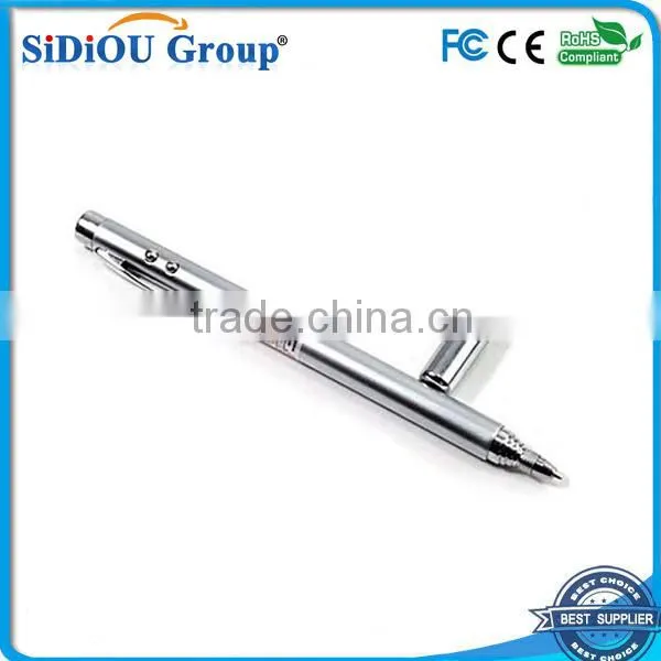 4-in-1 gel pen red laser pointer led light ball pen pda stylus pen