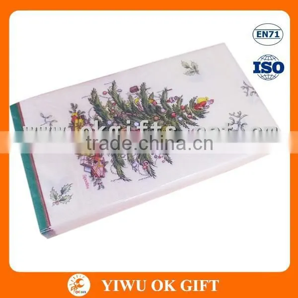Christmas Tree Pattern Printed Paper Napkin for Party Supply photo-4