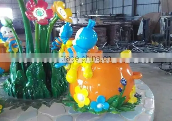Hot Sale New Amusement Park Equipment Outdoor Playground Equipment Honey Pot Merry go Round Kiddie Ride photo-4