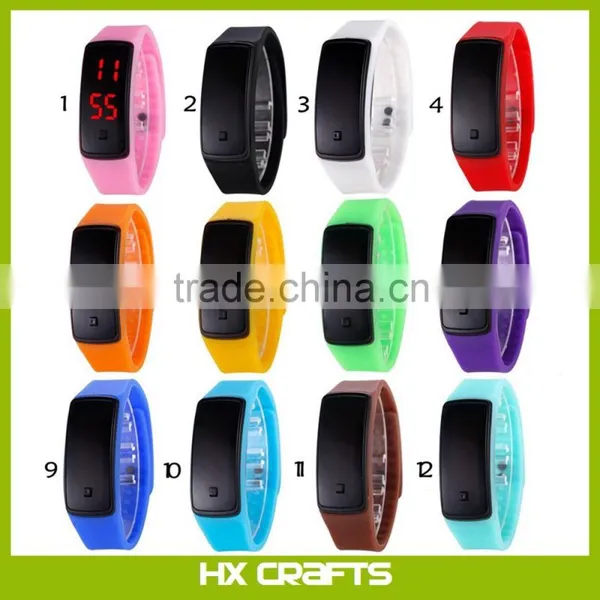 New Womens Mens Kids Silicone Band Touch Screen Sports LED Watch Bracelet photo-6