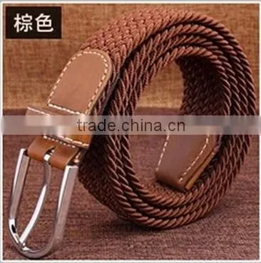Factory Price Braided Fabric Woven Elastic Belt for Men and Women