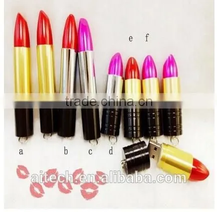 Manufacturer Price Lipstic USB Flash Drive Promotional Women's Gifts Lipstick Shape USB photo-2