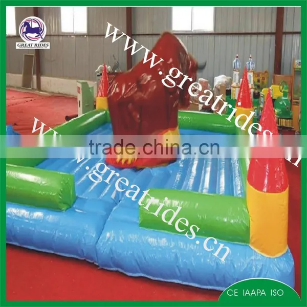 Kids Amusement Rides Inflatable Bull Riding Machine photo-4