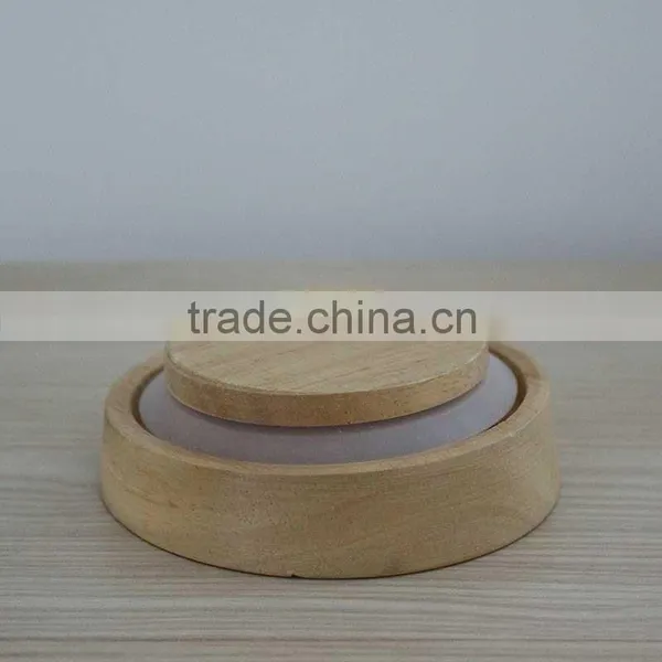 Wholesale 500ml Glass Storage Jar With Wooden Lid Handmade Heat Resistant Glassware N6310 photo-3