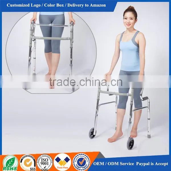 Folding Adult Rollator Walker With Wheels Rollator Manufacturers