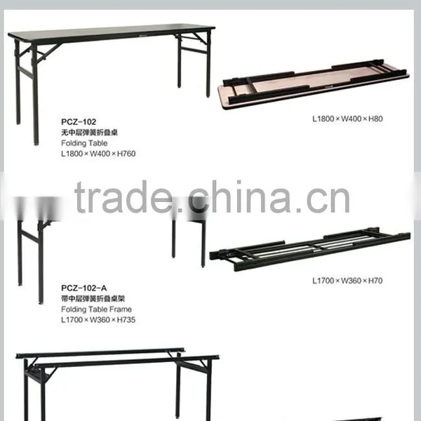 Folding Long Wood Banquet Table photo-4