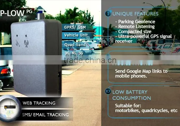 Vehicle GPS Tracker, Low Battery Consumption, SMS/ 3G, Quad-band, Remote Listening, SMS Parking Geofence - Mod. HPLOW PG photo-3