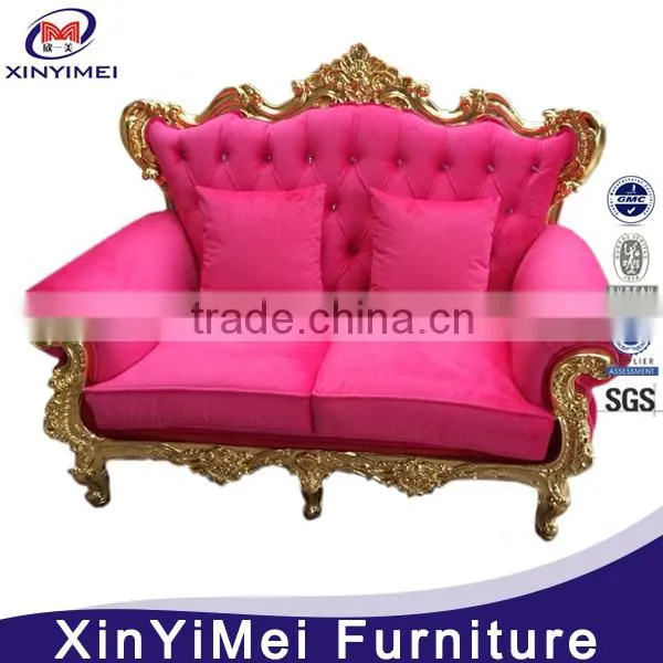 XYM Furniture Elegant American Style Furniture Wedding Two Seat Sofa